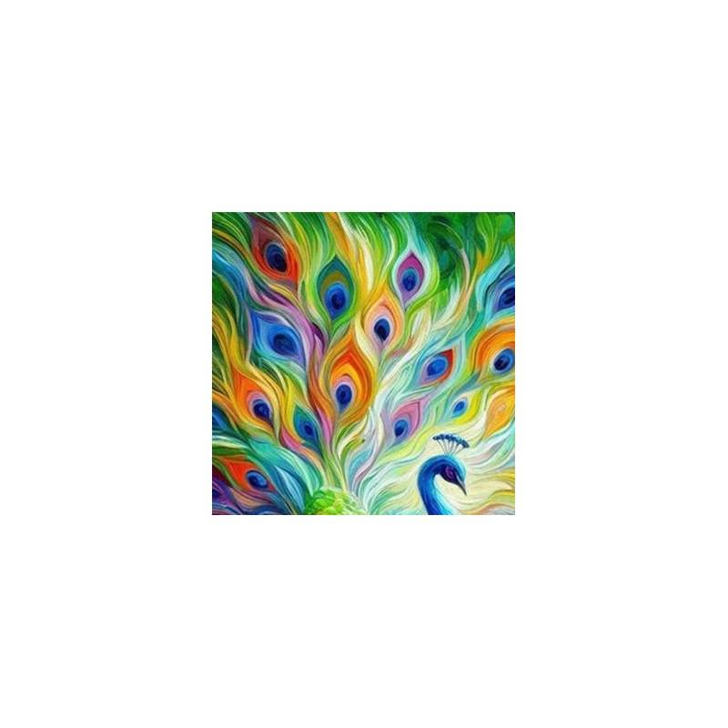 Diamond Painting Kit Animal Flower 5D Full Round Drill 40x40cm