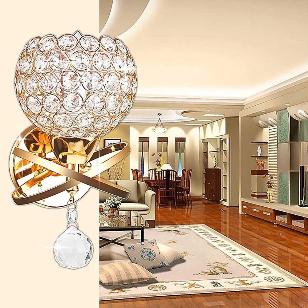 Modern Wall Lamp Luxury Indoor Light Crystal Sconce Lighting  Stairs Corridor Bathroom