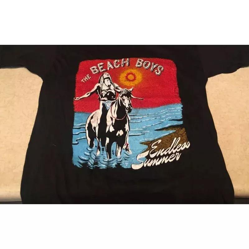

The Beach Boys Endless Summer Short Sleeve Black Full Size Unisex Shirt Unisex T-Shirt XXXXL
