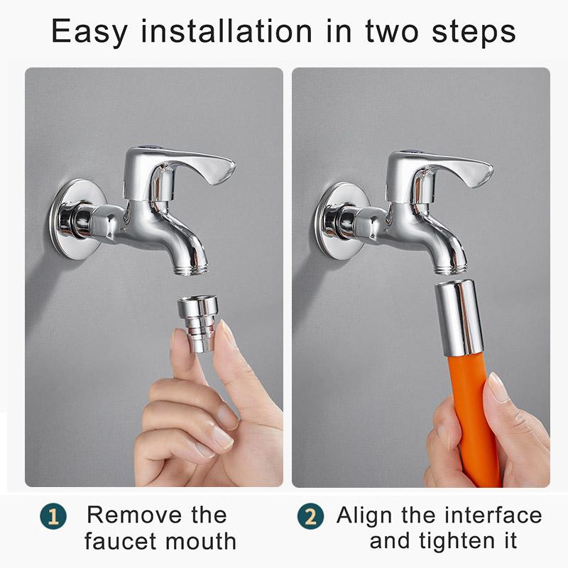 Faucet Extension Extender For Bathroom 360° Flexible Water Tap Extender Splash proof Faucet Head Extender Foaming Extension Tube