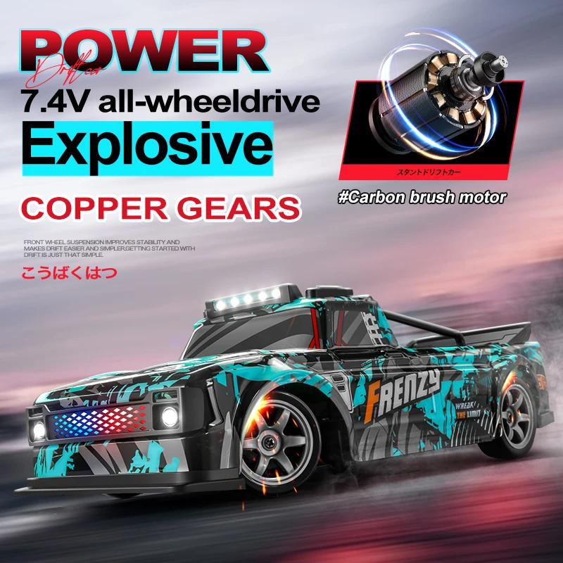 116 Four-Wheel Drive RC Drift Car Competitive High Speed Crash Resistant Remote Control Racing Vehicle Electric Toys for Kids