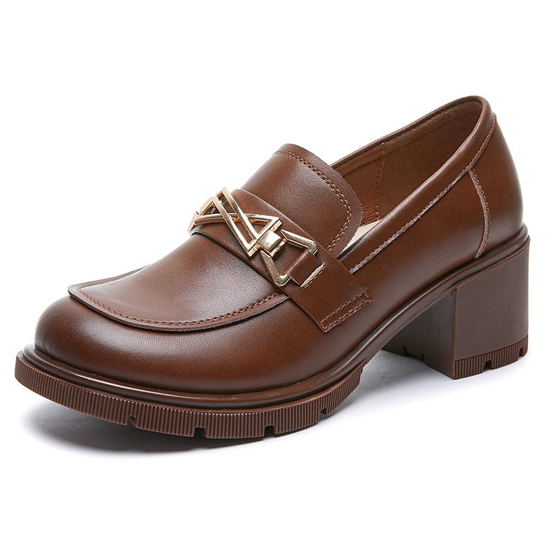 

Маленькие кожаные туфли без шнуровки в британском стиле, модные, темпераментные, в стиле ретро, ​​женская обувь Мэри Джейн 39