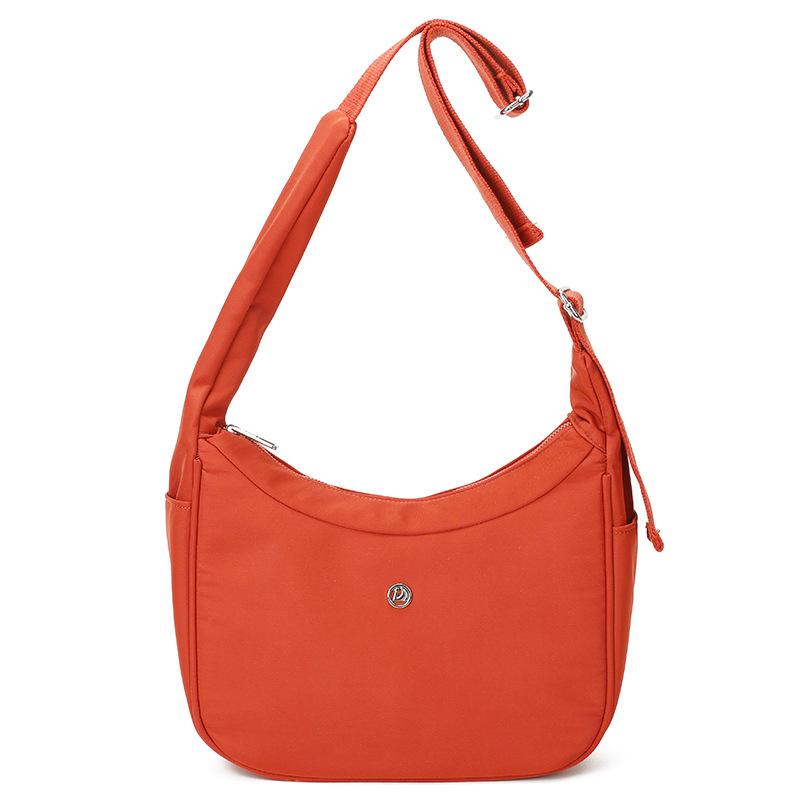 Solid Color Lightweight Shoulder Bag Women's Crossbody Bag Student Class Bag
