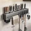 ZISIZ Multifunctional Wall-Mounted Kitchen Knife Holder