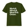 MORK and MINDY retro TV T Shirt Helvetica vintage Washed Unisex Casual Breathable Stretched designer clothes graphic Slightly