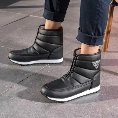 Winter Lightweight Thickened Velvet Breathable Warm Non-slip Waterproof Snow Boots Men's and Women's Large Cotton Shoes Medium and Old