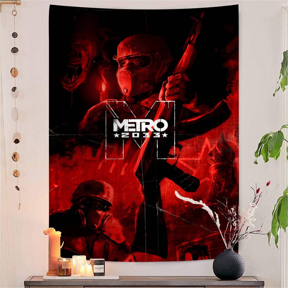 MMetro 2033 Anime Video Game Hanging Bohemian Tapestry Bohemian Wall Tapestries Mandala Kawaii Room Decor