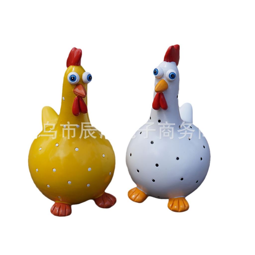 New Funny Garden Chicken Resin Handicraft Ornaments Are Suitable for Garden Decoration and Courtyard Atmosphere Layout