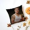 SStefan Salvatore Cushion Cover Washable Linen Pillowcase Soft  for Daily Sofa Bed Home Room Decor
