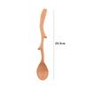 Branch Shape Long Handle Cooking Tableware Mixing Kitchen Utensil Stirring Spoon Wooden Spoon Soup Spoon
