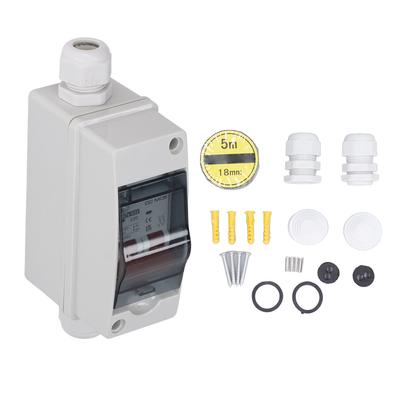 2P Miniature Circuit Breaker IP65 Waterproof Disconnect Switch for Solar PV System DC 1000V 20A