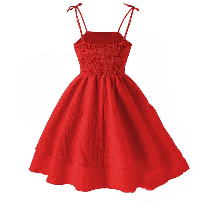 Girl Sleeveless Suspender Dress Children Kid Casual Summer Beach Sundress Princess Dresses Clothes