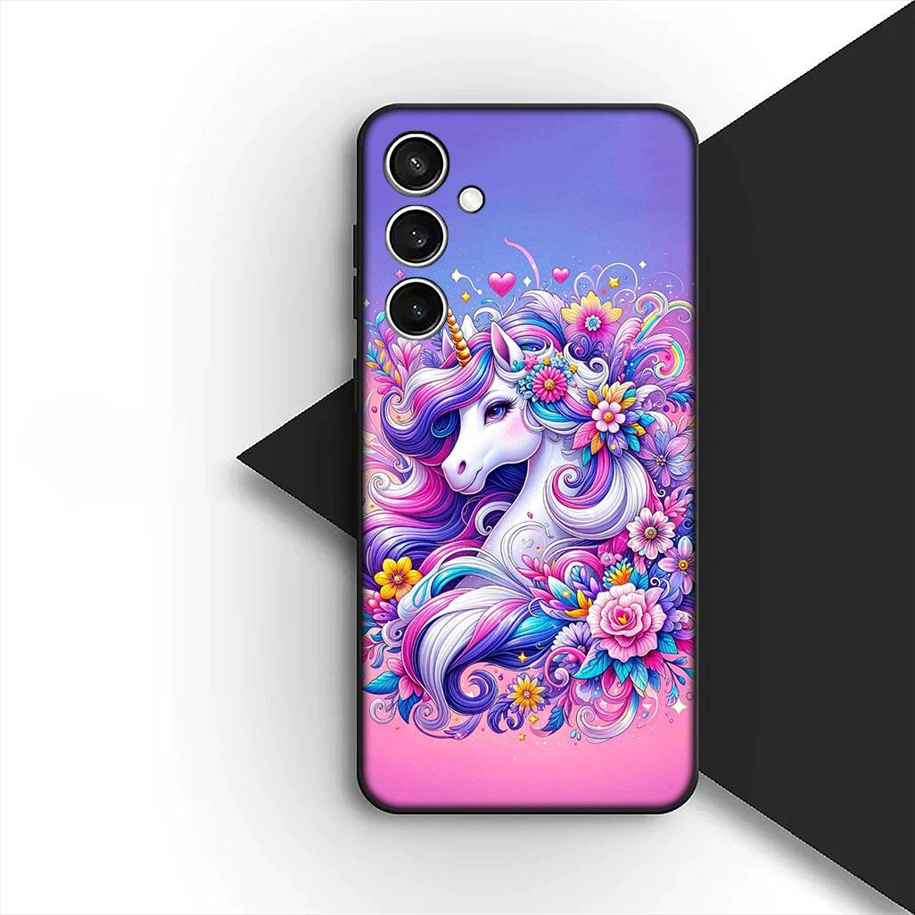 

Чехол для телефона с рисунком единорога из мультфильма для Xiaomi Poco C75 C65 C85 X7 X6 M8 F7 F8 Ultra F6 Pro 5G 4G Защитная крышка Poco F7 Ultra