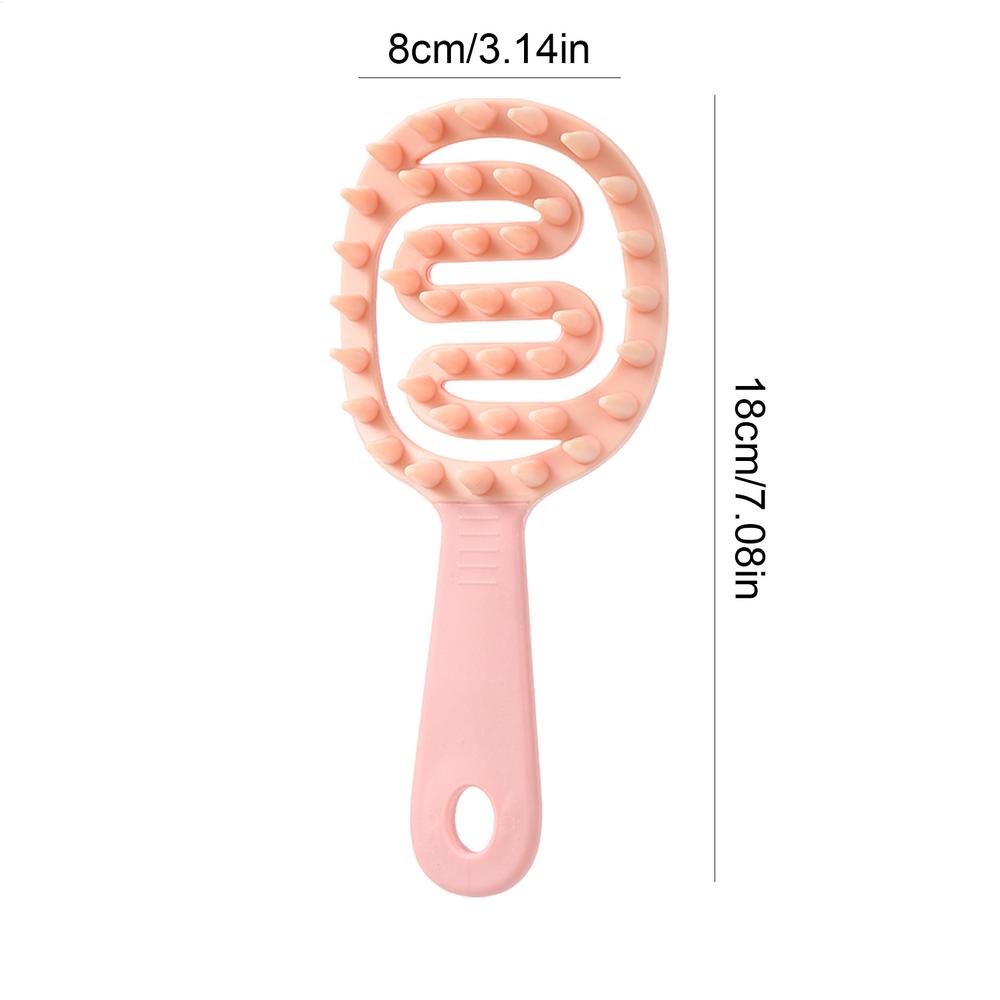 Hair Shampoo Comb Shampoo and Scalp Massage Comb Comfortable Grip Cleaning Tool for Men Women Children and All Hair Types
