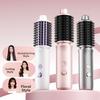 4 Heat Levels Electric Hair Curler Cordless 2 In 1 Curling Brush Hair Crimper Travel Use