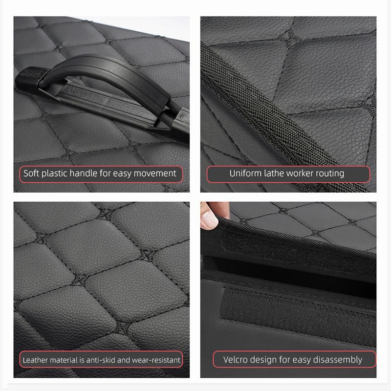 Pro Jeep Kožený Kufr Organizér do kufru auta Skládací úložný box Pro Jeep Grand Cherokee Wrangler JK Gladiator Compass