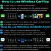 Mini 2 in1 Wireless Carplay Adapter for Android iPhone Auto Wired to Wireless AI Box Car Intelligent Systems with Wired CarPlay