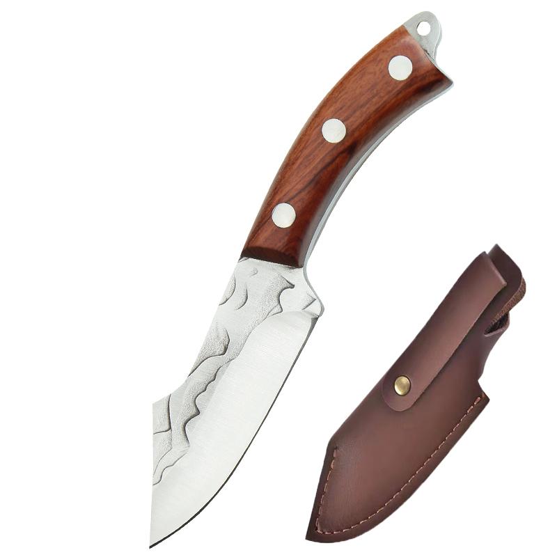 

Ручной кованый мясницкий нож из нержавеющей стали, кухонные ножи для поваров, нож для обвалки мяса, овощей и фруктов, измельчитель