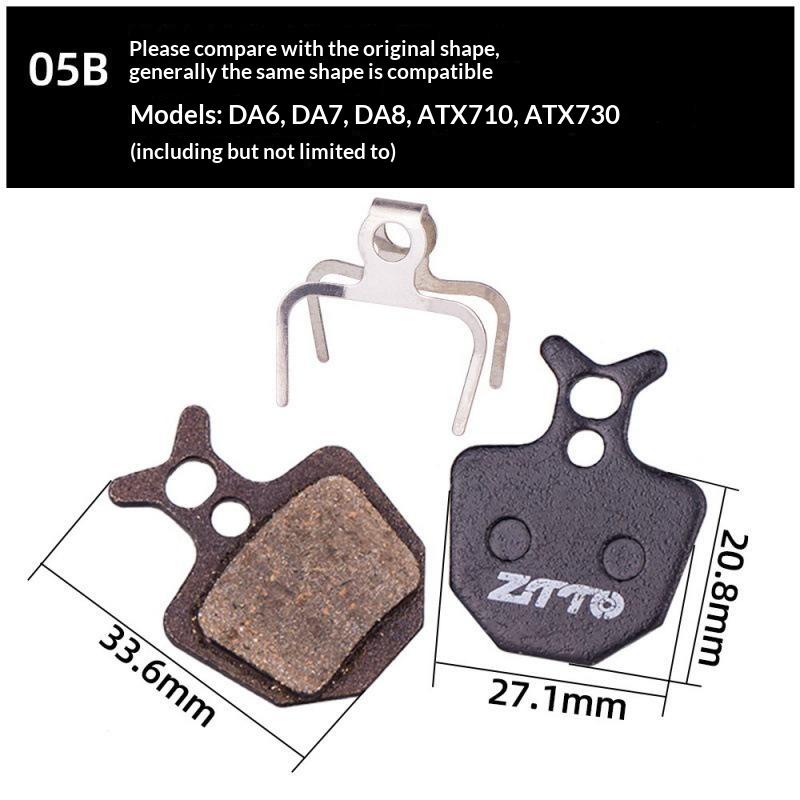 1 Coppia Pastiglie Freno Lega di Rame per Bicicletta Pastiglie Freno Idrauliche Pastiglie Resistenti all'Usura Per Bicicletta Pastiglie Freno a Disco Semi-Metalliche