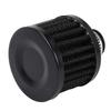 13mm Oil Mini Breather Cold Air Filter Fuel Crankcase Engine for Car Color:Silver