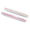 2Pcs Architectural Ruler Set Plastic Small Scale Pocket Mini for Engineer Architects Engineering