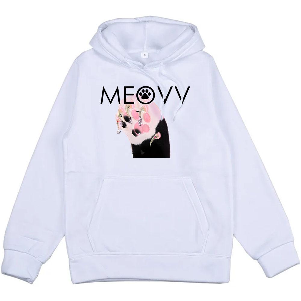 Pánské Dámské Oblečení Meovv Mňau Kawaii Grafické Mikiny Ležérní Ropa Hombre Mikiny Roztomilý Kreslený Potisk s Kapucí