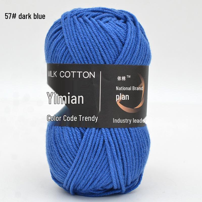 Yimian Milk Cotton Yarn for Baby Crochet: 4 Strands for Dolls, Slippers & Blankets