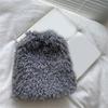 Women Warm Furry Leg Warmers with Letter Label Leg Covers Aesthetic Fuzzy Boot Cuffs Footless Socks for Winter Days