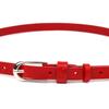 Ceinture en cuir femme brillante GRANDE PELLE Leather Belt 21439 Rouge