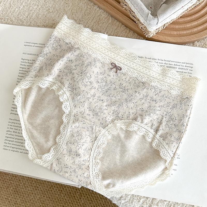 Women's Spring and Autumn Lace Class 10a Bacteriostatic Non Hip Briefs