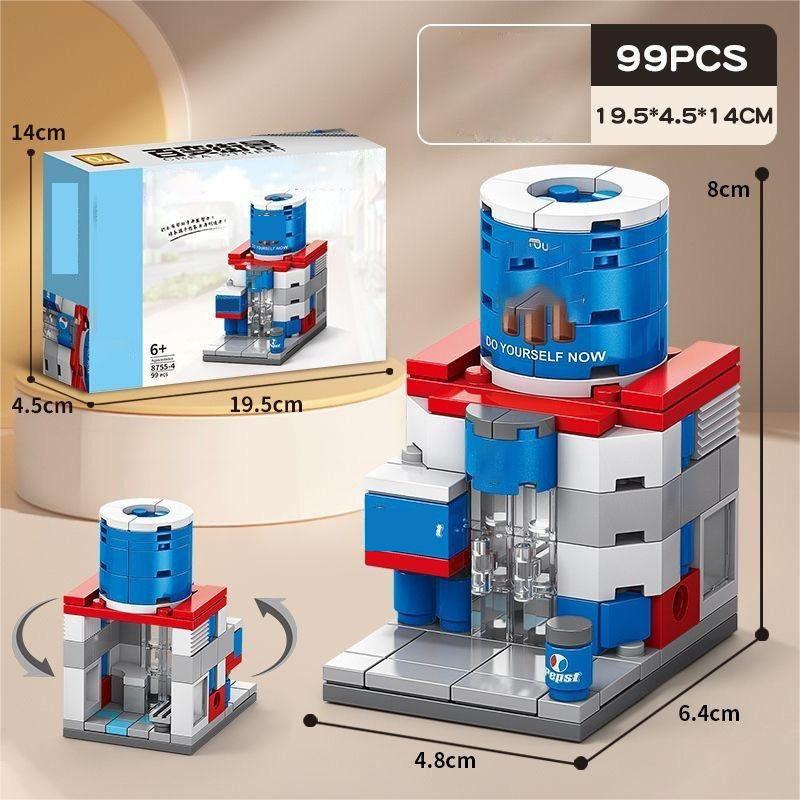 Seria Variety Street View DIY Małe elementy konstrukcyjne klocki puzzle dla dzieci prezent