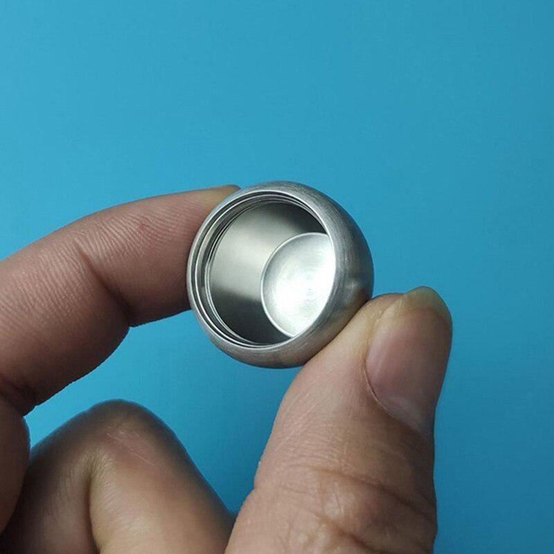 Stainless Steel Waterproof Medicine Pill Case Mini Apple Pill Box Vitamins Capsules Container for Tablets Outdoor First Aid Tool