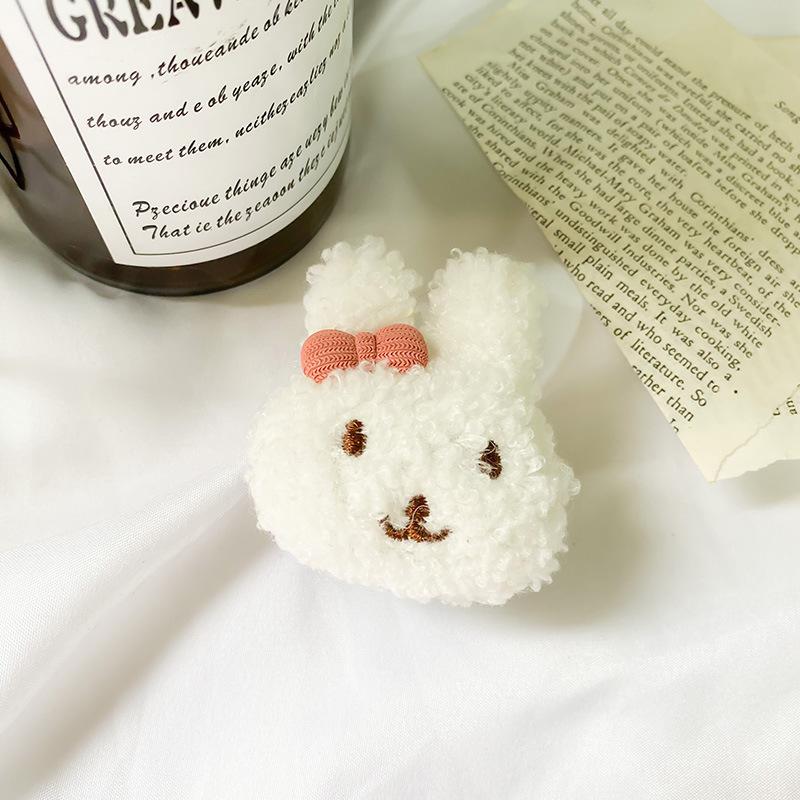 Rabbit Cute Wind Girl Heart Plush Mobile Phone Airbag Lazy Desktop Bracket Paste Retractable