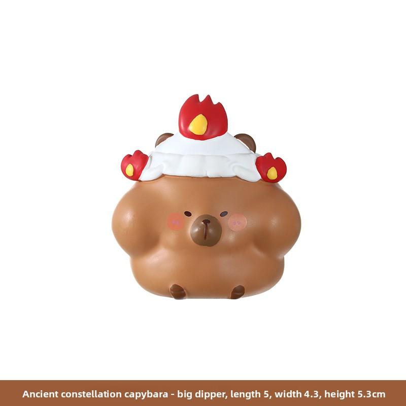 Resin Figurine Creative Tabletop Small Decorative Item Cartoon Otter Home Decoration Item Resin Handicraft