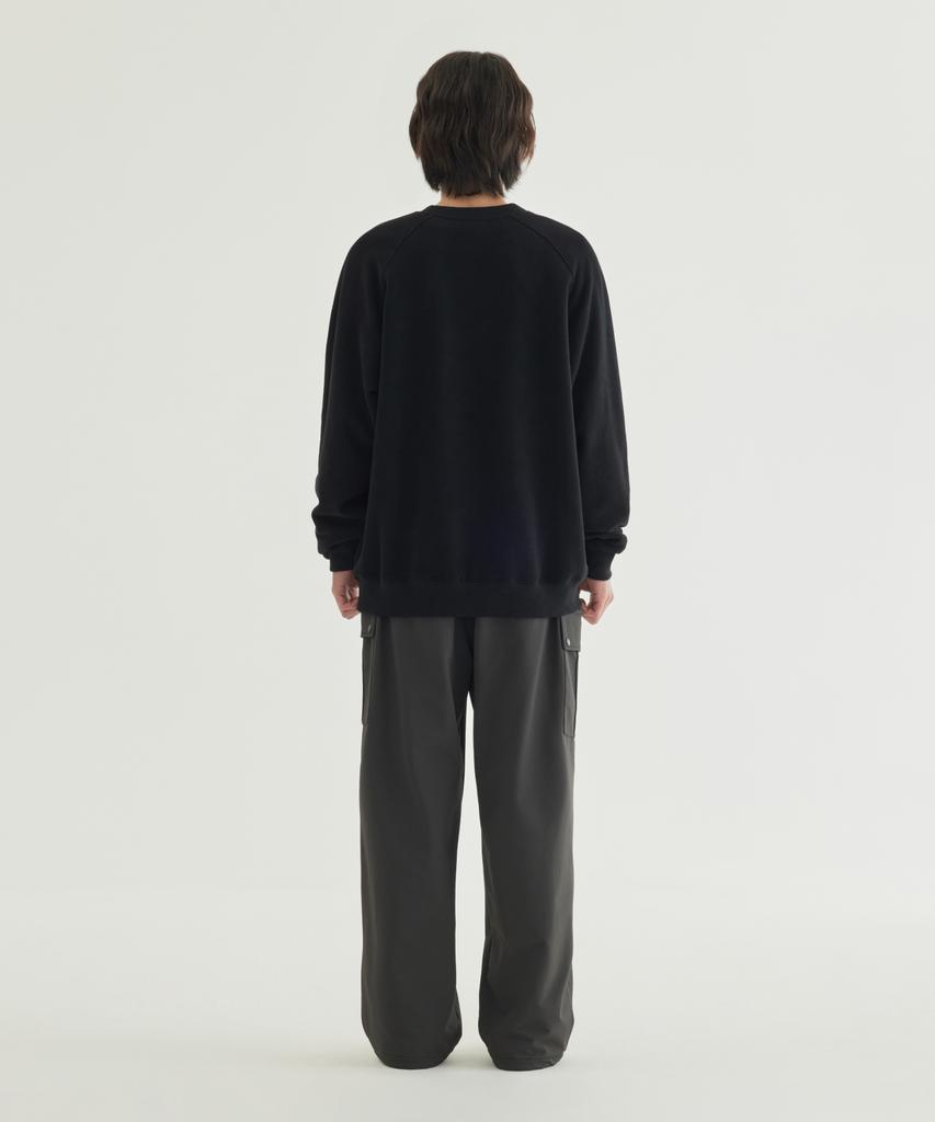 COVERNAT Small Logo Fleece-Lined Sweatshirt Black