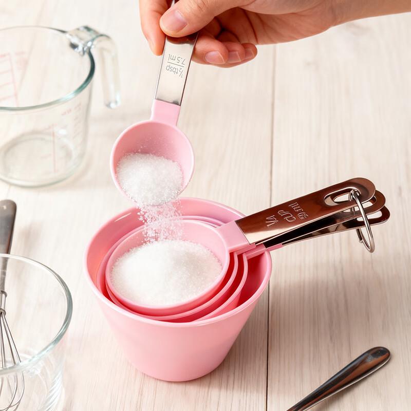 ZISIZ 4-Piece Stainless Steel Oval Measuring Set