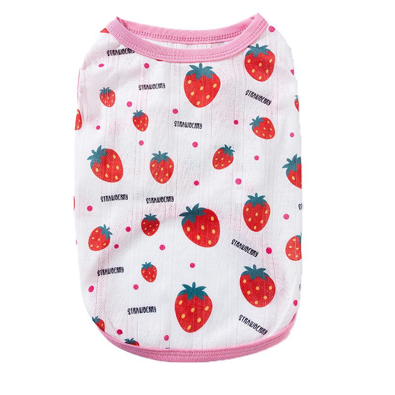 Corgi Vest Spring and Summer Full of Fruit Corgi Special Two-legged Clothes Starling Dachshund Medium Dog Pet Clothes