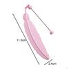 Metal Feather Bookmark, DIY Beadable Hook Book Marker for Kids, Adults