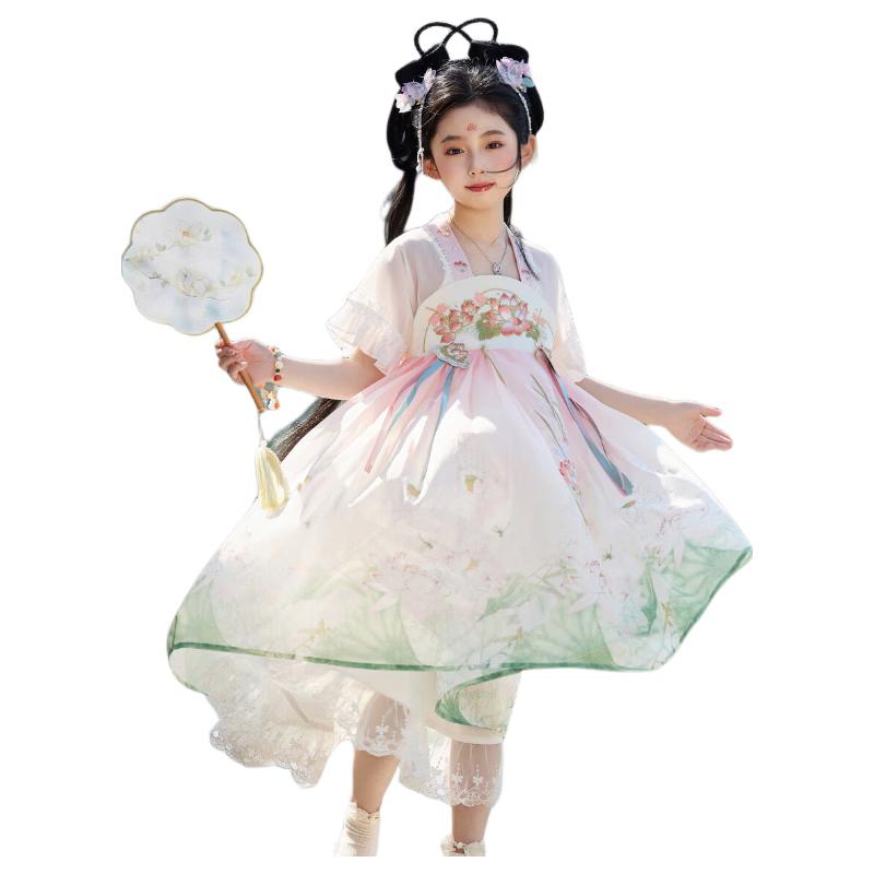 ASK JUNIOR Girls  New Chinese Style Hanfu Dress 170