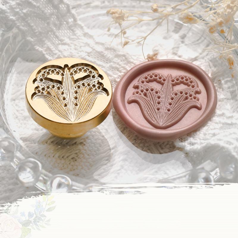 Kreativer Stempelkopf für Pflanzenblumen, für Handkontoumschläge, Feuerlack-Siegelstempelkopf