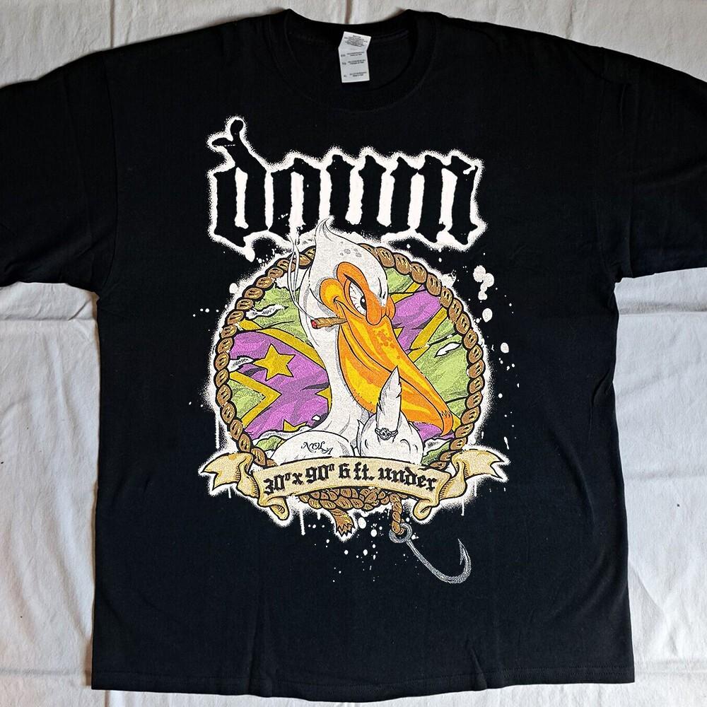 Rare Down Band Cotton Men All Size 8D313 Unisex T-Shirt S