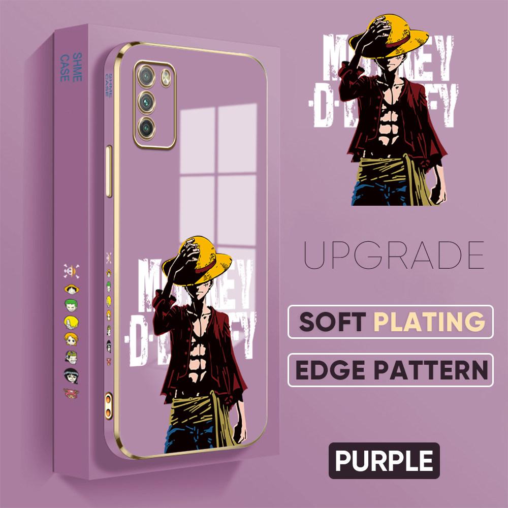 Colorful Printing Patterns Square Edge Pattern Casing Plated Phone Shell Luxury Plating Soft Phone Case for Huawei Honor Xiaomi Redmi