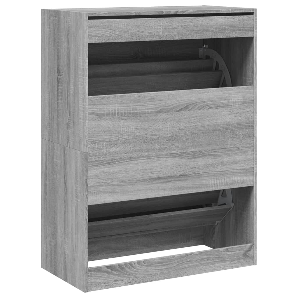 Shoe Cabinet with 2 Doors Grey Sonoma 80 x 42 x 108 cm