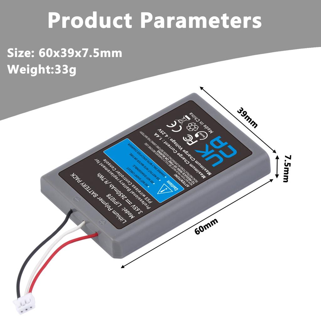 Batteria PS5 per Sony PlayStation 5 Dualsense CFI-ZCT1W CFI-ZCT1J Controller Wireless, N. Parte: LIP1708