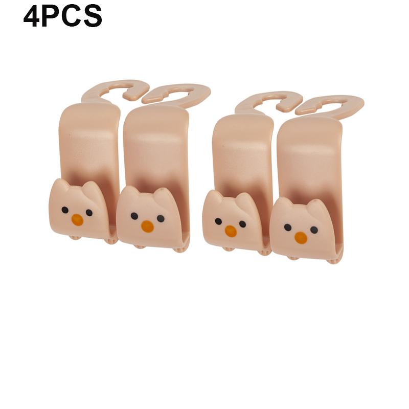 8PC Car Back Cute Small Hook Multi-Functional Car Seat Back Headrest Hook Vehicle Seat Organizer Holder Car Accessories Interior