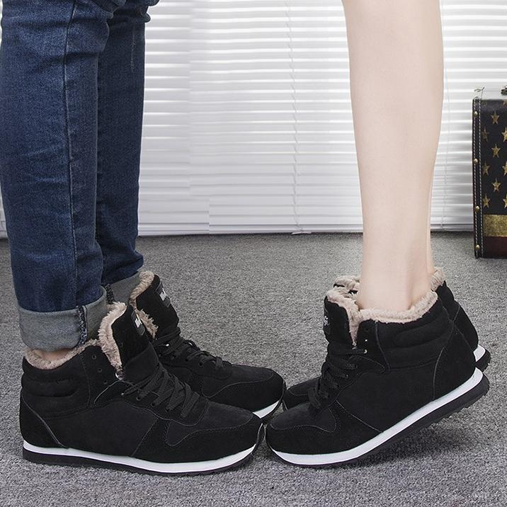 Damestøvler Vintersko Ankelstøvletter For Damesko Snow Botas Mujer Casual Booties Varme vinterjoggesko