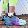 Lightweight cushioning comfortable low-top sneakers racing running shoes outdoor high-elastic training sneakers