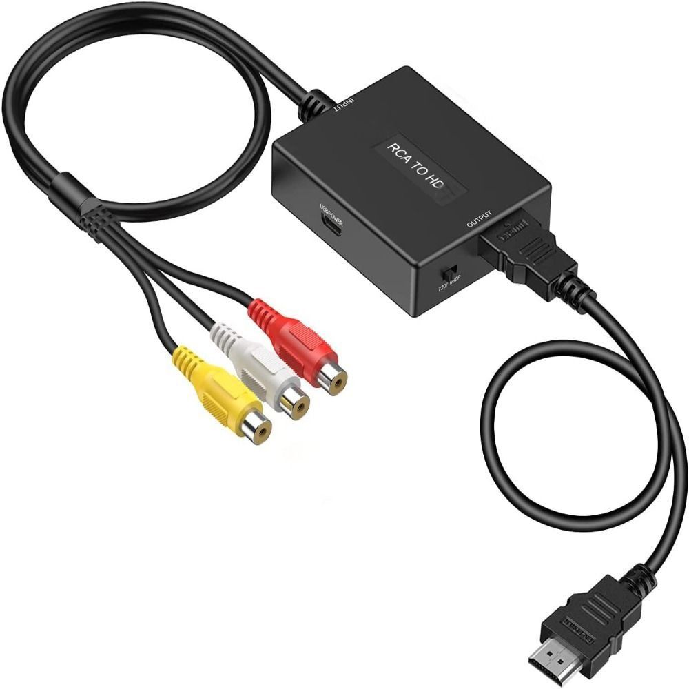 TV Game Support PAL NTSC 1080P 3 RCA RCA To HD Converter AV To HD Cable CVBS Composite