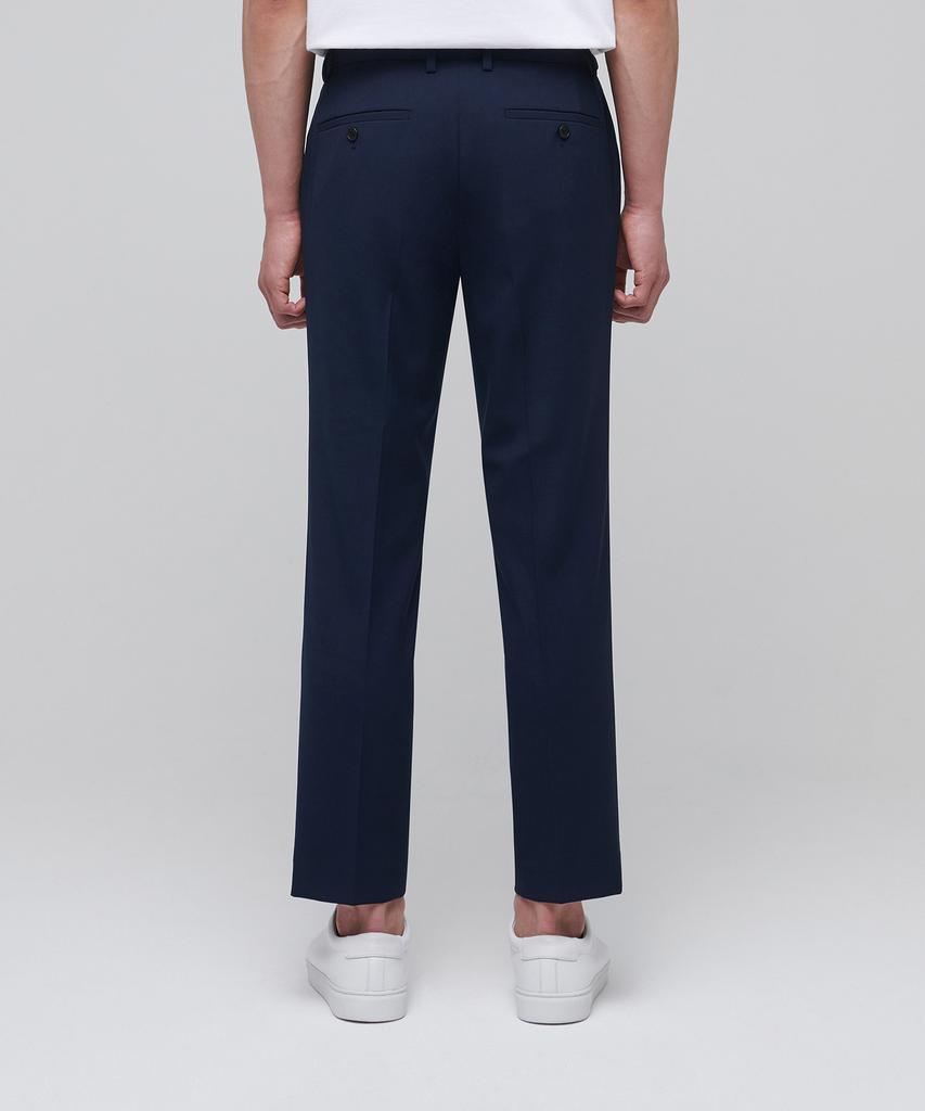 Musinsa Standard Lightweight Tapered Hidden Banding Crop Slacks [Deep Blue]
