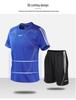 Men's Quick-Dry Short-Sleeve Sports Suit for Summer Fitness and Casual Running